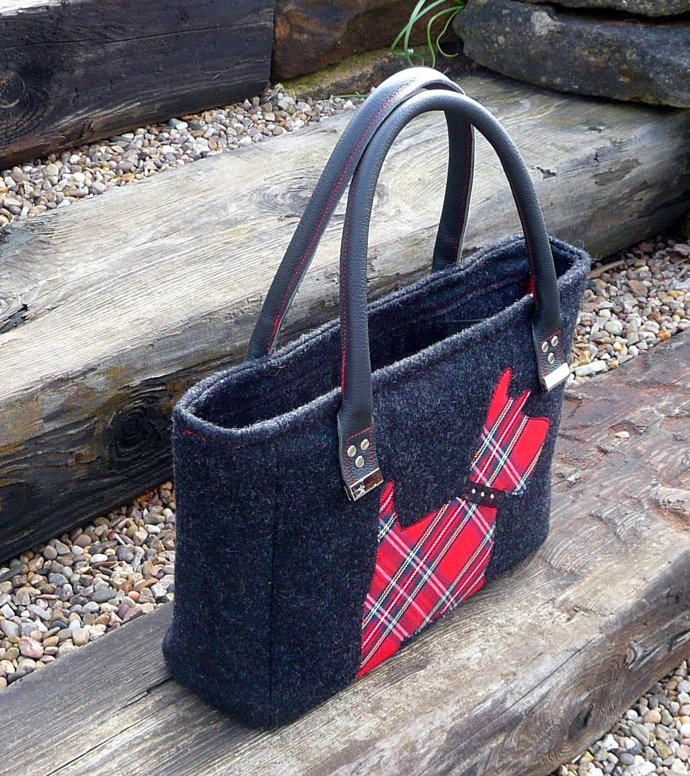 Scottish Terrier Love Insulated Lunch Bag with Exterior Pocket