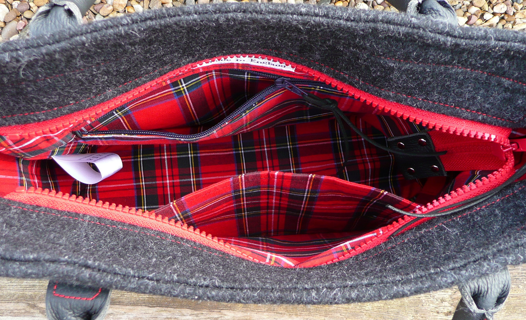 vintage shoulder bag ⭐️ Vintage plaid mini bag red... - Depop