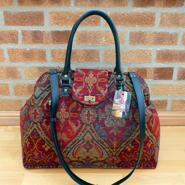 Mary Poppins bag, tapestry bag, travel bag, hand luggage, weekender bag